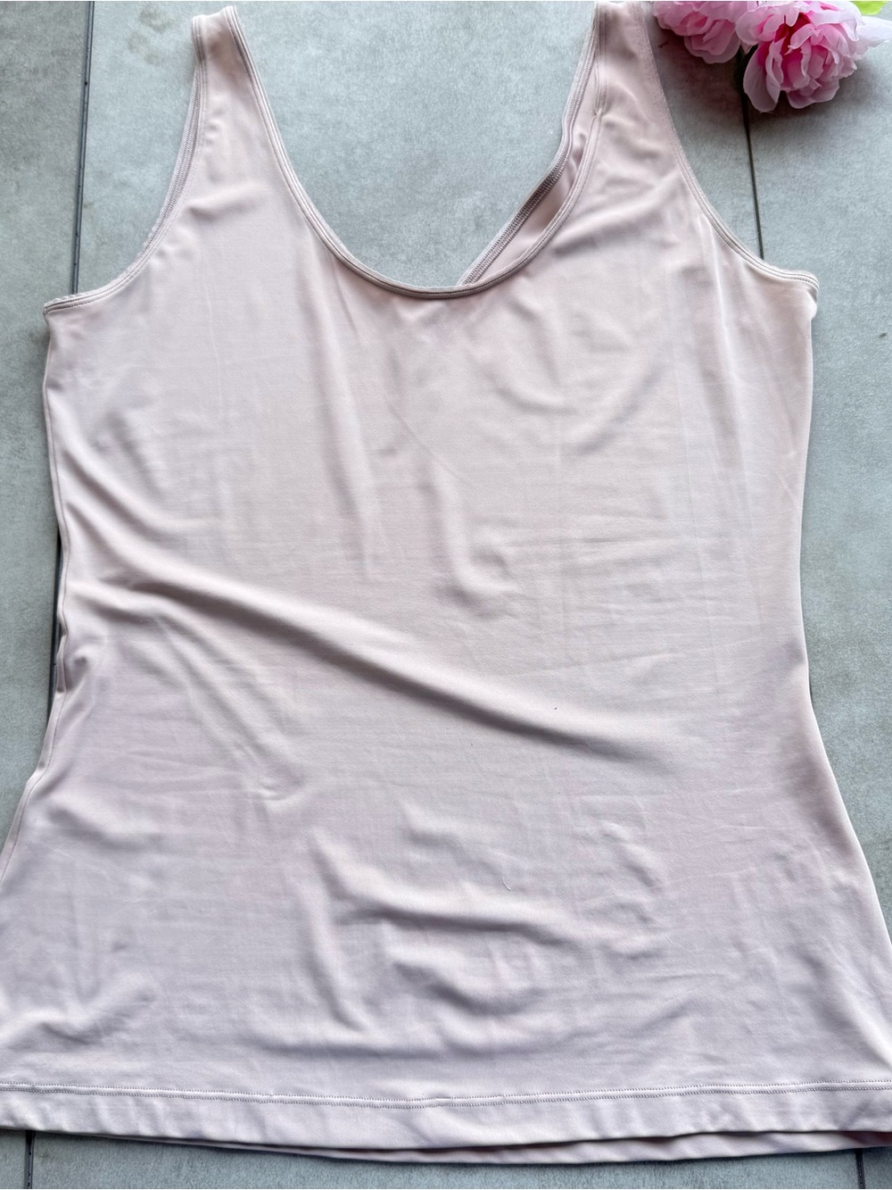 Red Hot Spanx tank top 2XL Tan sleeveless scoop neck stretch